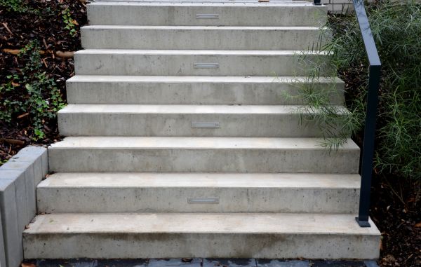 Poured Step Installation in Fairfield