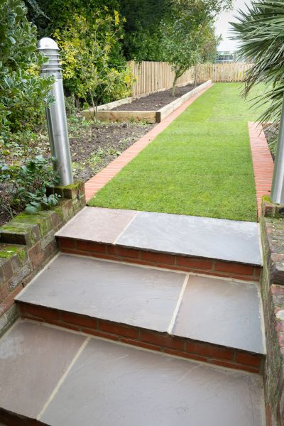 Backyard Steps Installation in Fairfield
