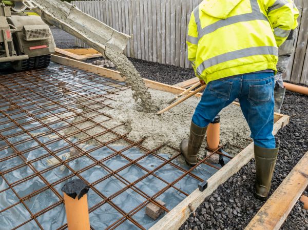 Basement Slab Pouring in Fairfield