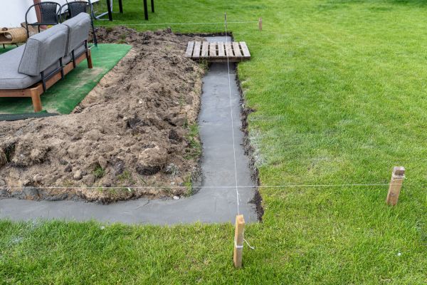 Cement Footer Installation in Fairfield
